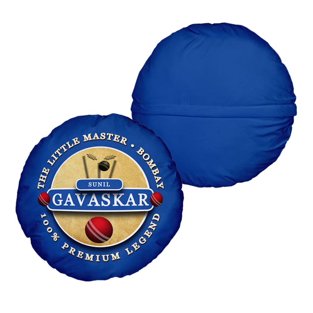 India Gavaskar  - Legend Collection - Circle Cushion 14"