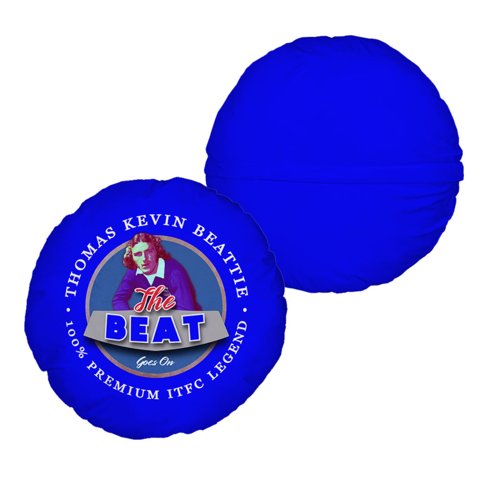 Ipswich Kevin Beattie - Football Legends - Circle Cushion 14"