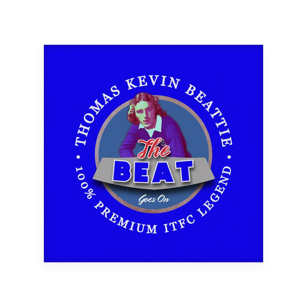Ipswich Kevin Beattie - Football Coaster - Square Or Circle