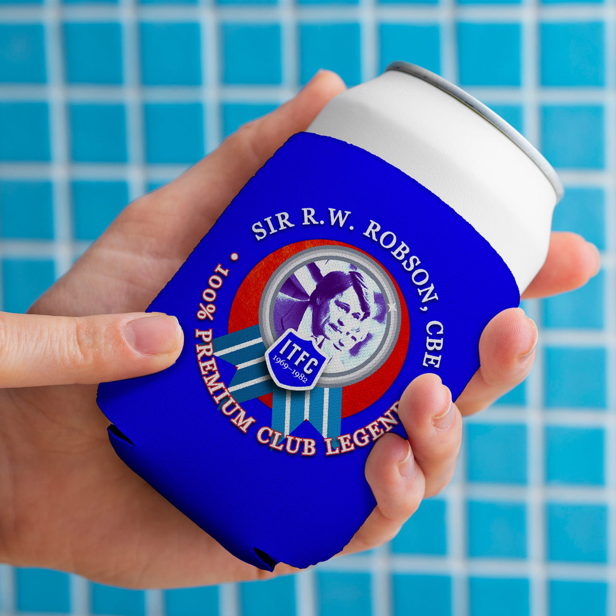Ipswich Robson - Football Legends - Can Cooler