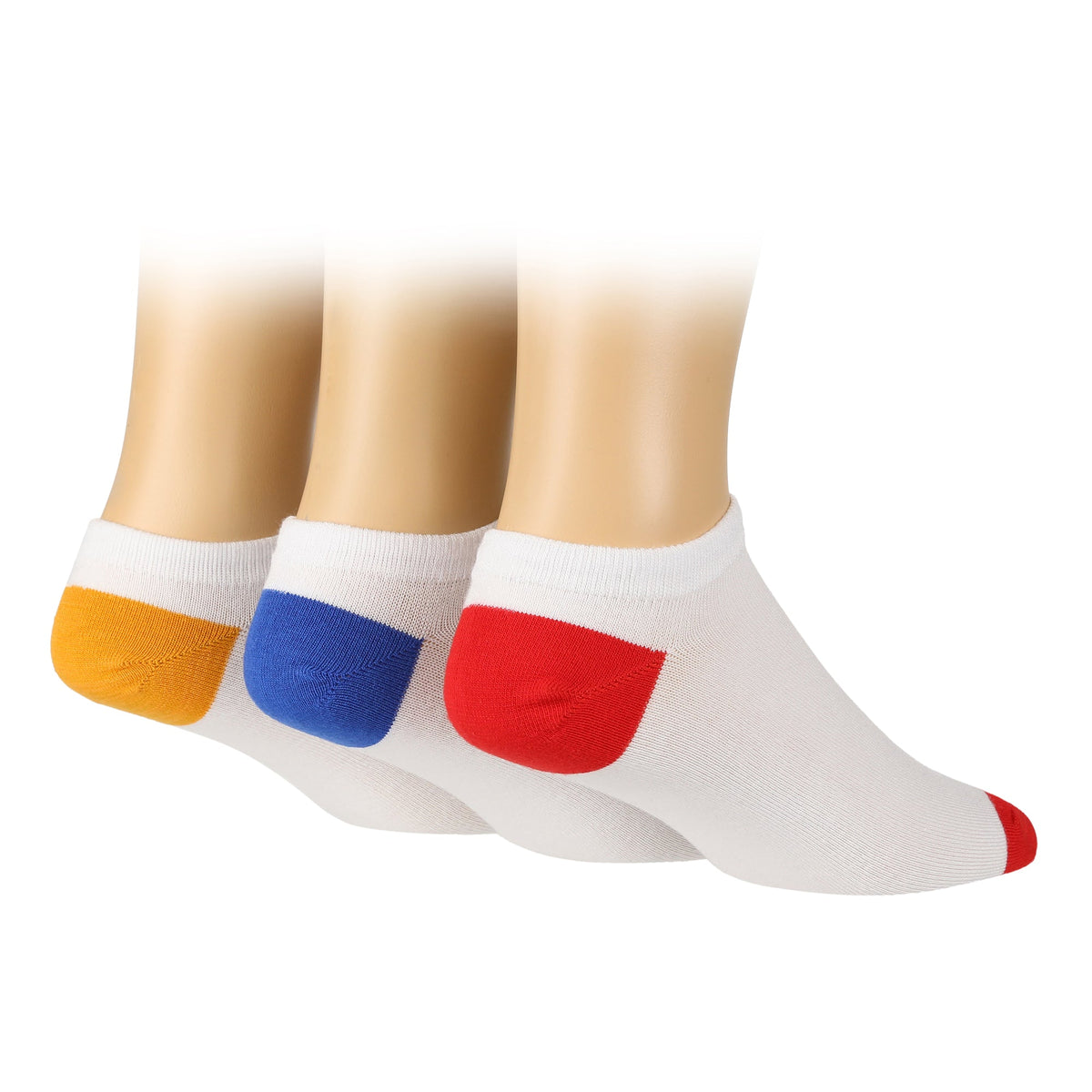 6 Pack Mens Bamboo Trainer Socks: Cushioned Low Cut Style for Active Wear