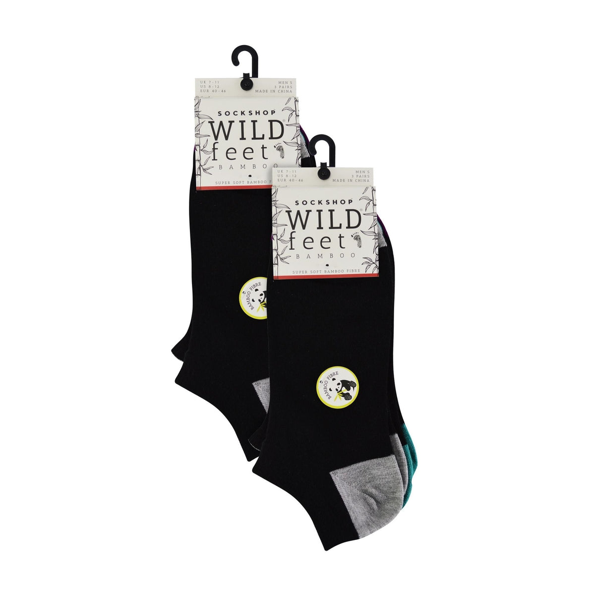 6 Pack Mens Bamboo Trainer Socks: Cushioned Low Cut Style for Active Wear