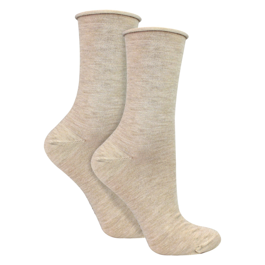 2 Pairs Ladies Cashmere Socks - Luxury Soft and Warm Seamless Everyday Socks