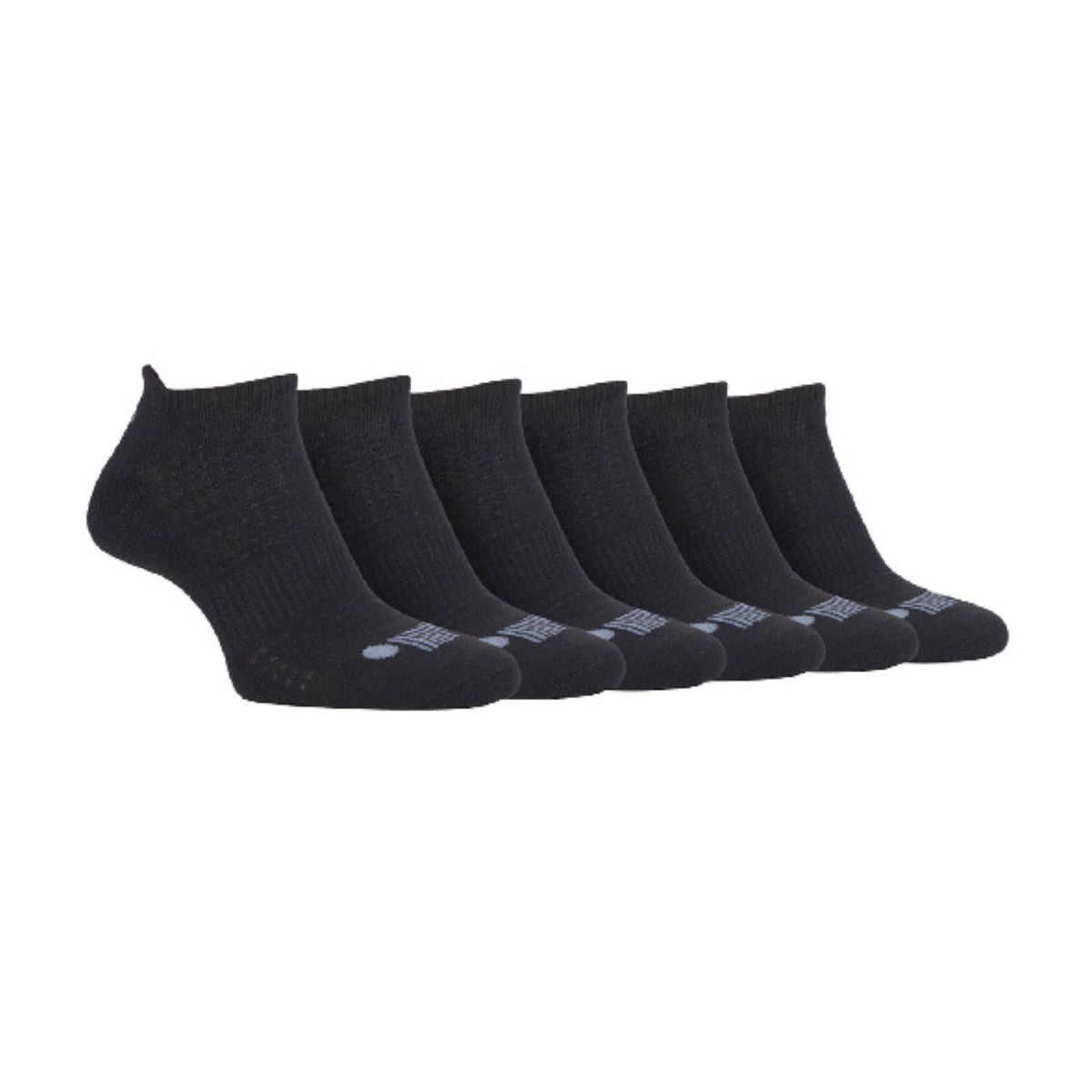 6 Pack Mens Cotton Cushioned Sport Ankle Trainer Socks for Running