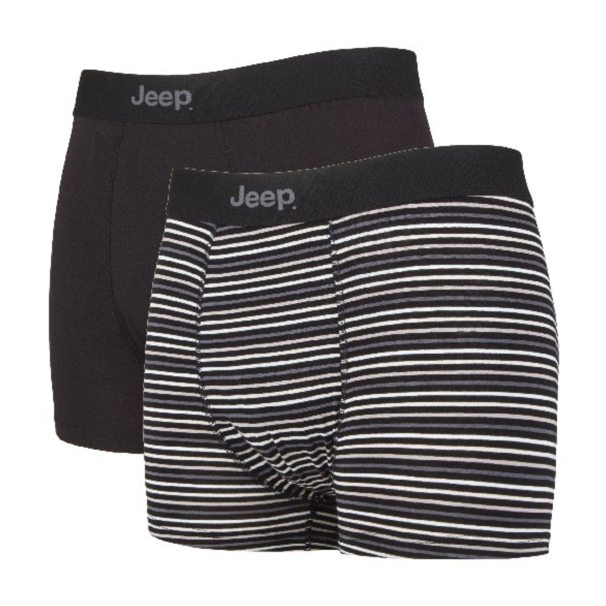 2 Pack Mens Soft Natural Bamboo Fibres Comfortable Fitted Trunks