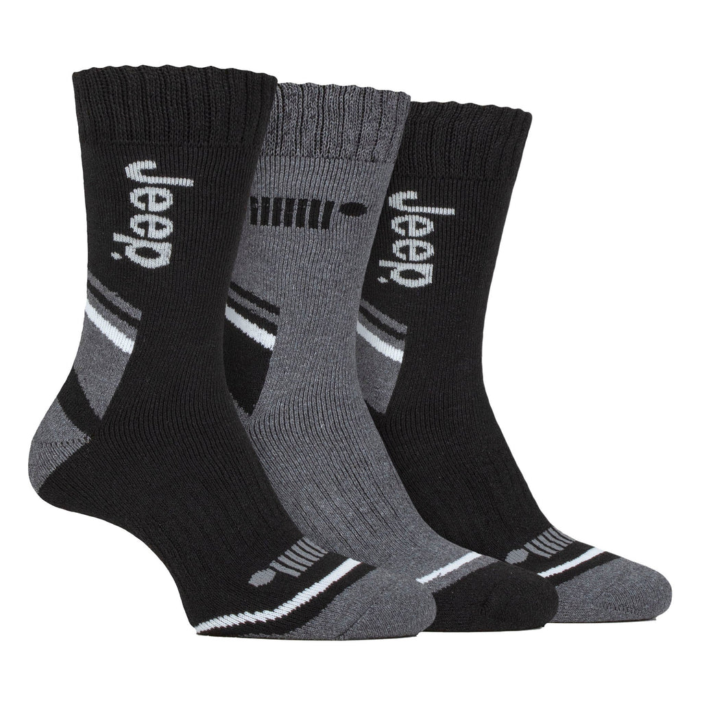3 Pack Mens Walking Boot Socks | Performance Outdoor Socks for Hiking