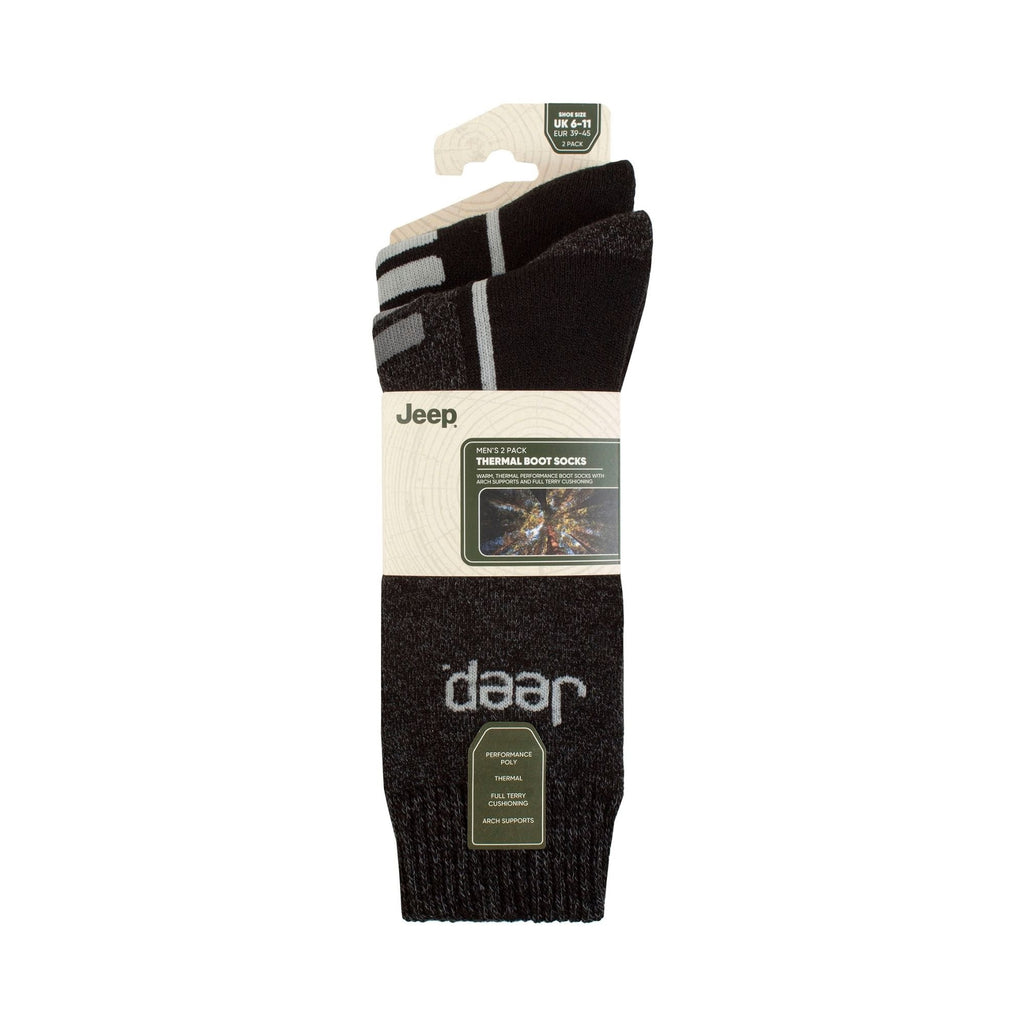 Jeep Men’s 2 Pack Thermal Boot Socks