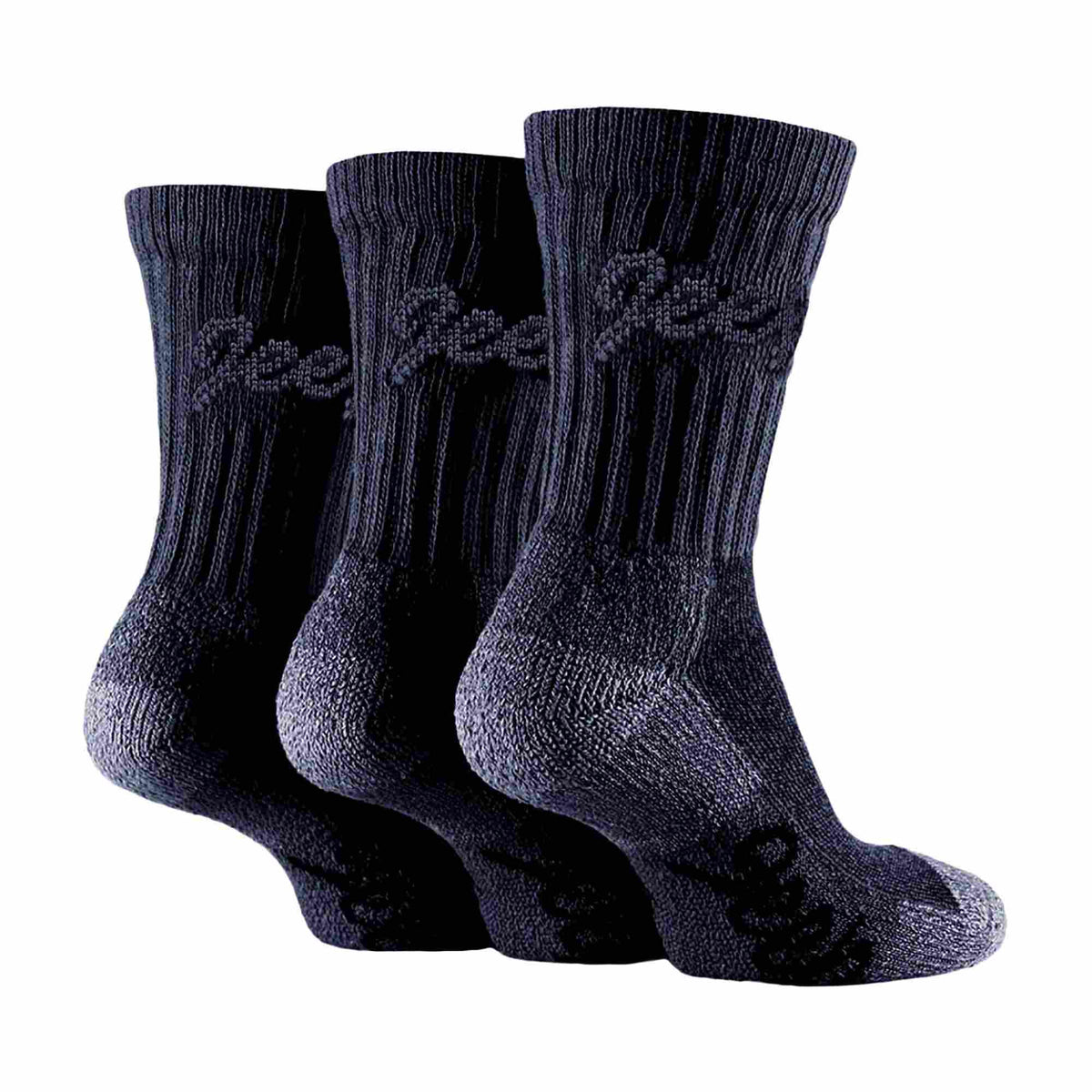 3 Pack Ladies Cotton Cushioned Hiking Socks