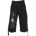 BONE RIPS - Vintage Cargo Shorts 3/4 Long Black