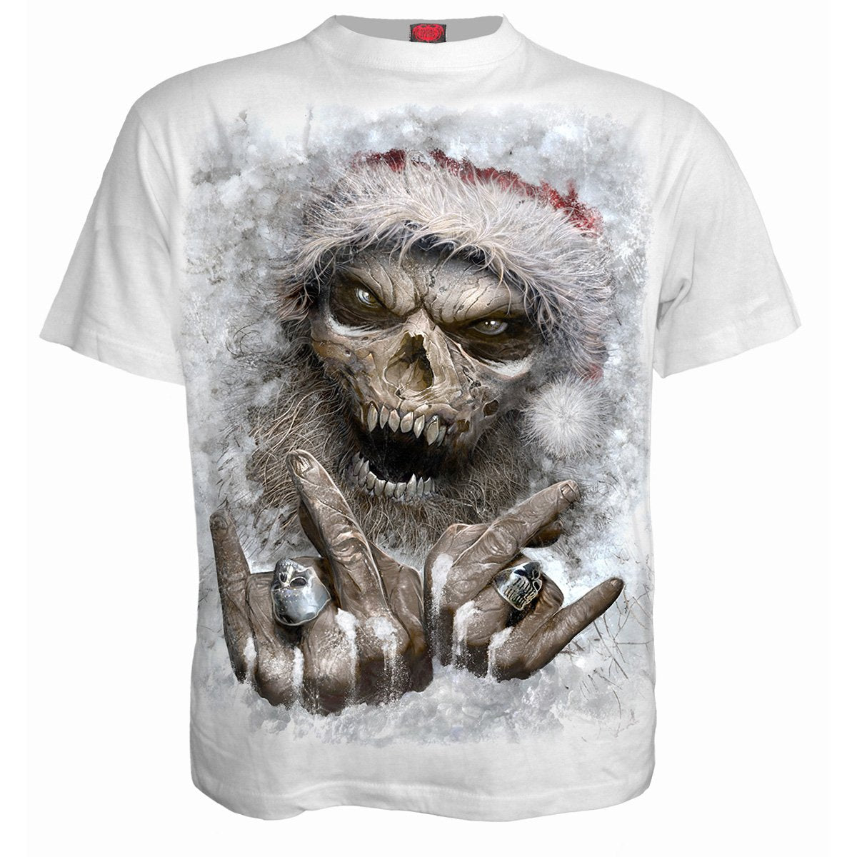 ROCK SANTA - T-Shirt White