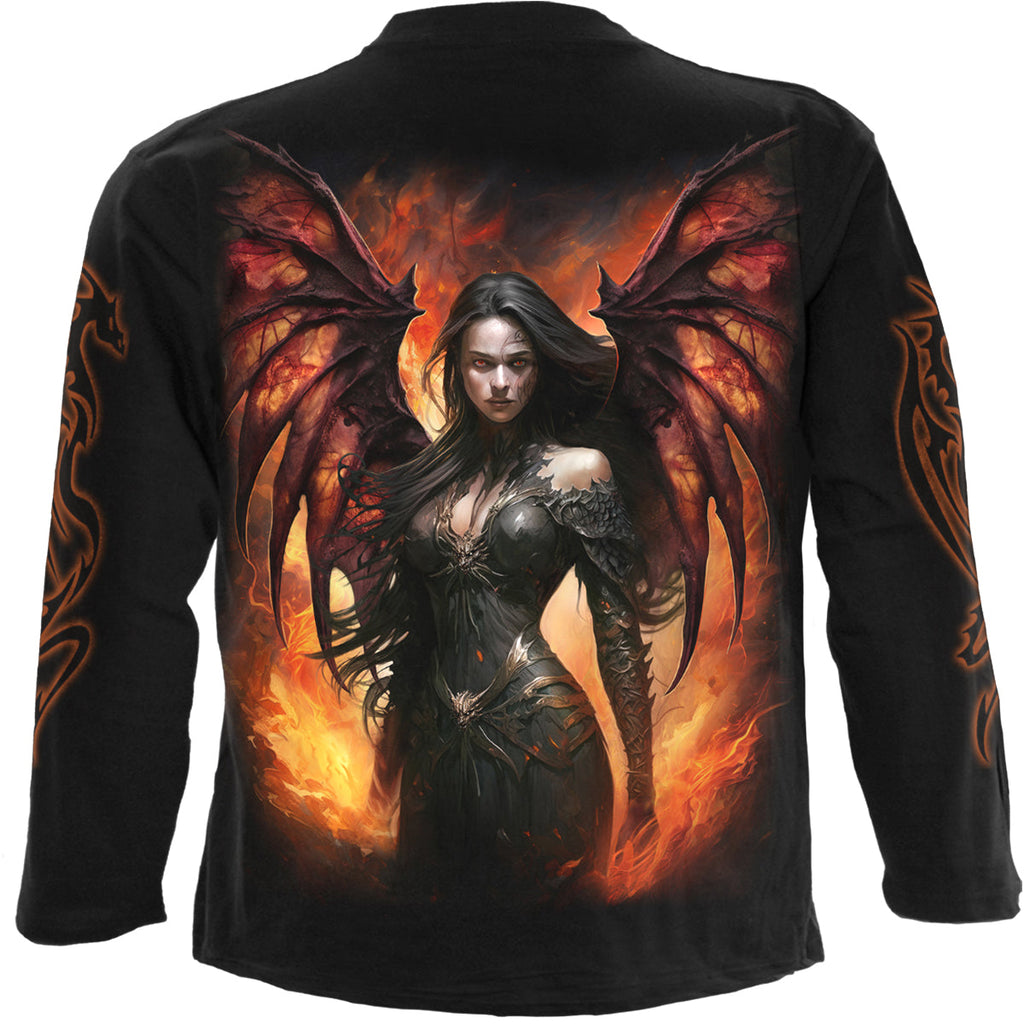 DRACO QUEEN - Longsleeve T-Shirt Black