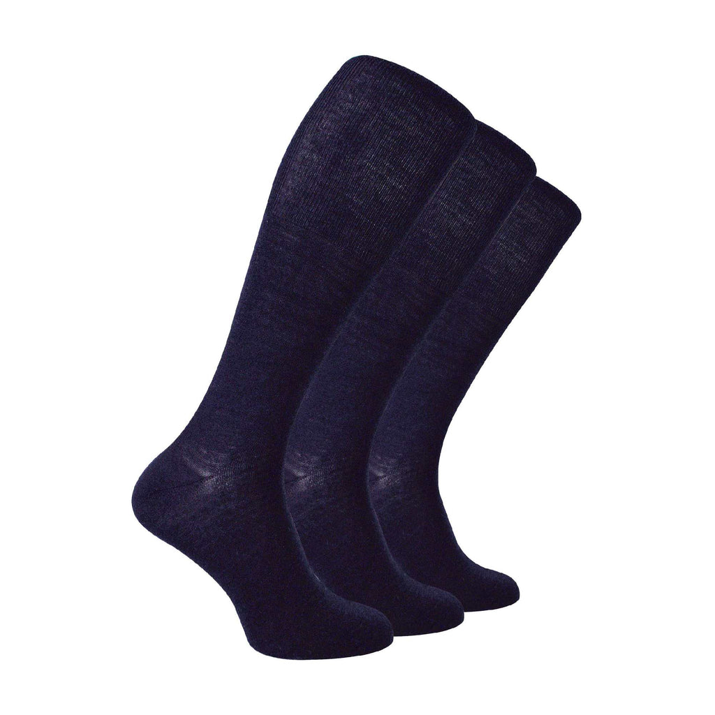 3 Pairs Mens Knee High Soft Breathable Merino Wool Socks