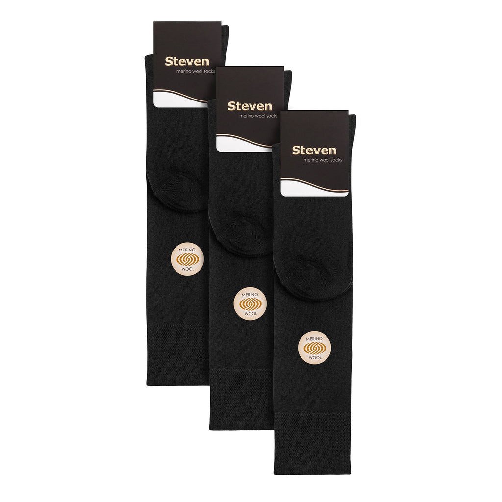 3 Pairs Mens Knee High Soft Breathable Merino Wool Socks