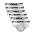 6 Pack Mens Soft Breathable Plain Coloured Hip Briefs