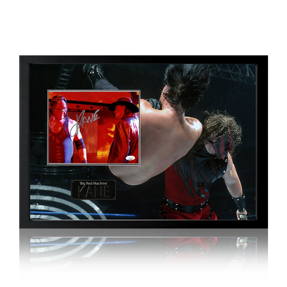 Kane "Big Red Machine" Signed Image Iconic Frame (JSA)