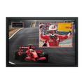 Kimi Raikkonen Signed 16x12 Image Premium Frame