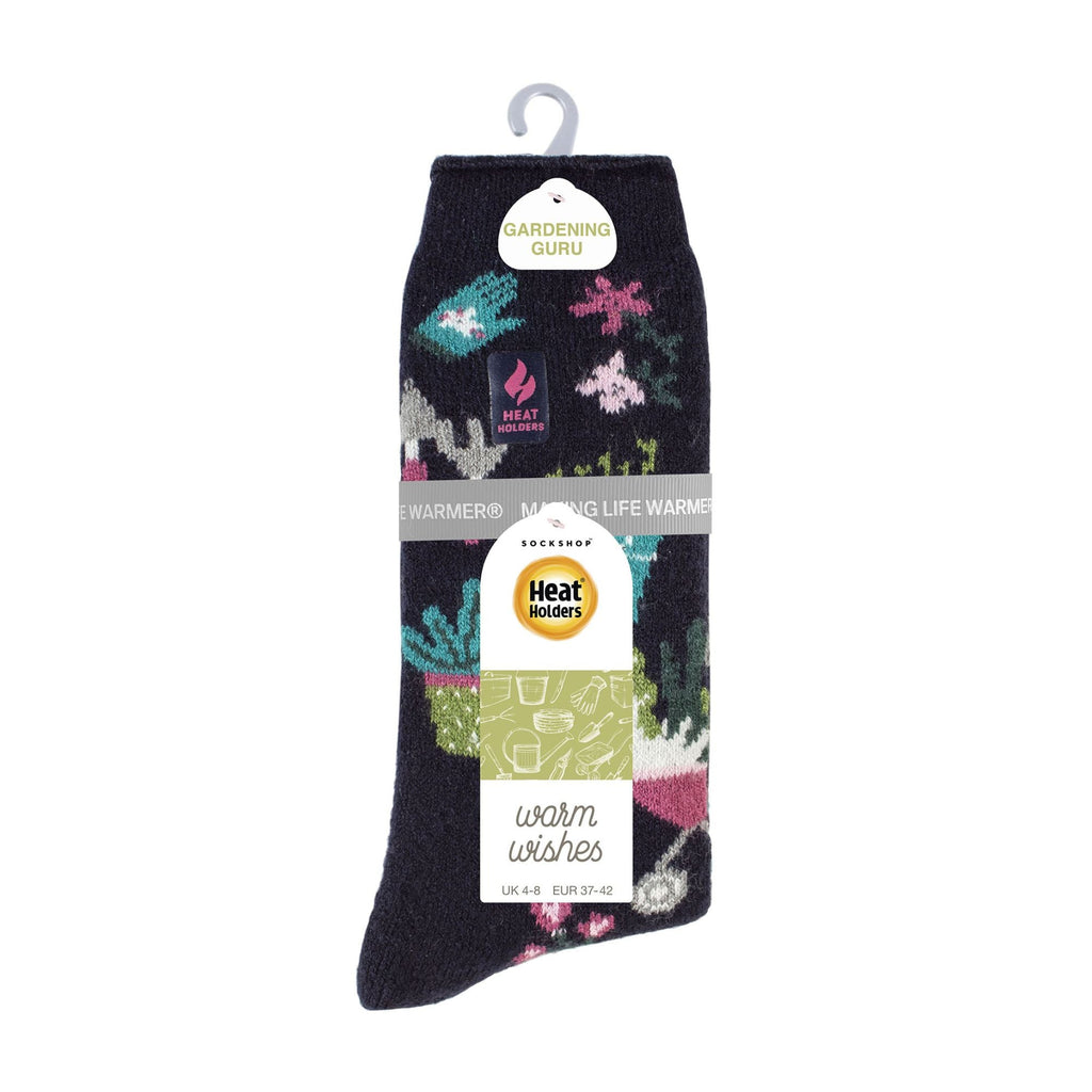 Ladies Hobby Activity Patterned Lightweight Thermal Lite Socks
