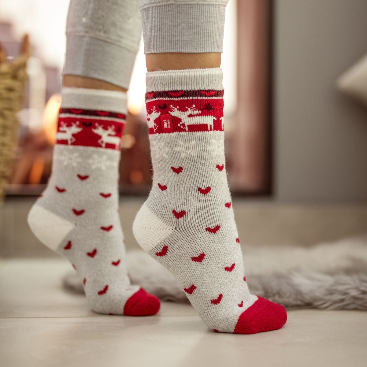 Mens & Ladies Novelty Christmas Lightweight Thermal Socks