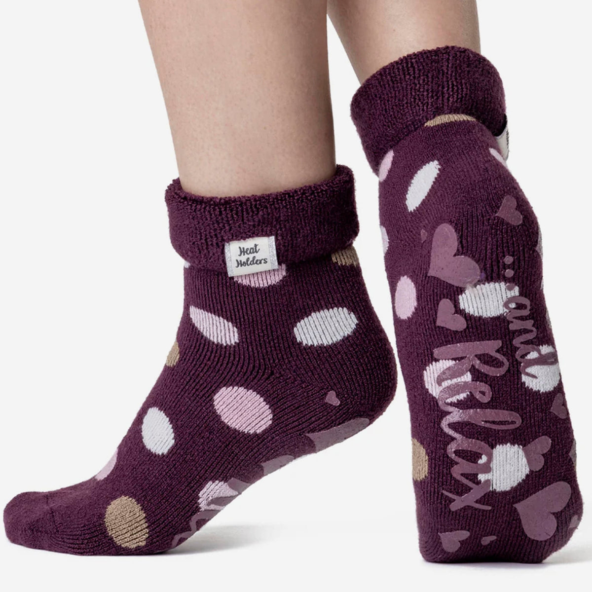 Cozy Turn-Over Cuff Lounge Socks | Warm Winter Socks for Women