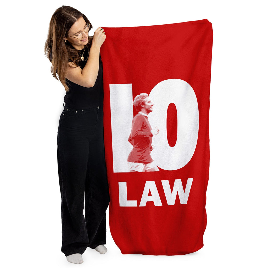 Manchester Red - Law 10 - Beach Towel - 150cm x 75cm