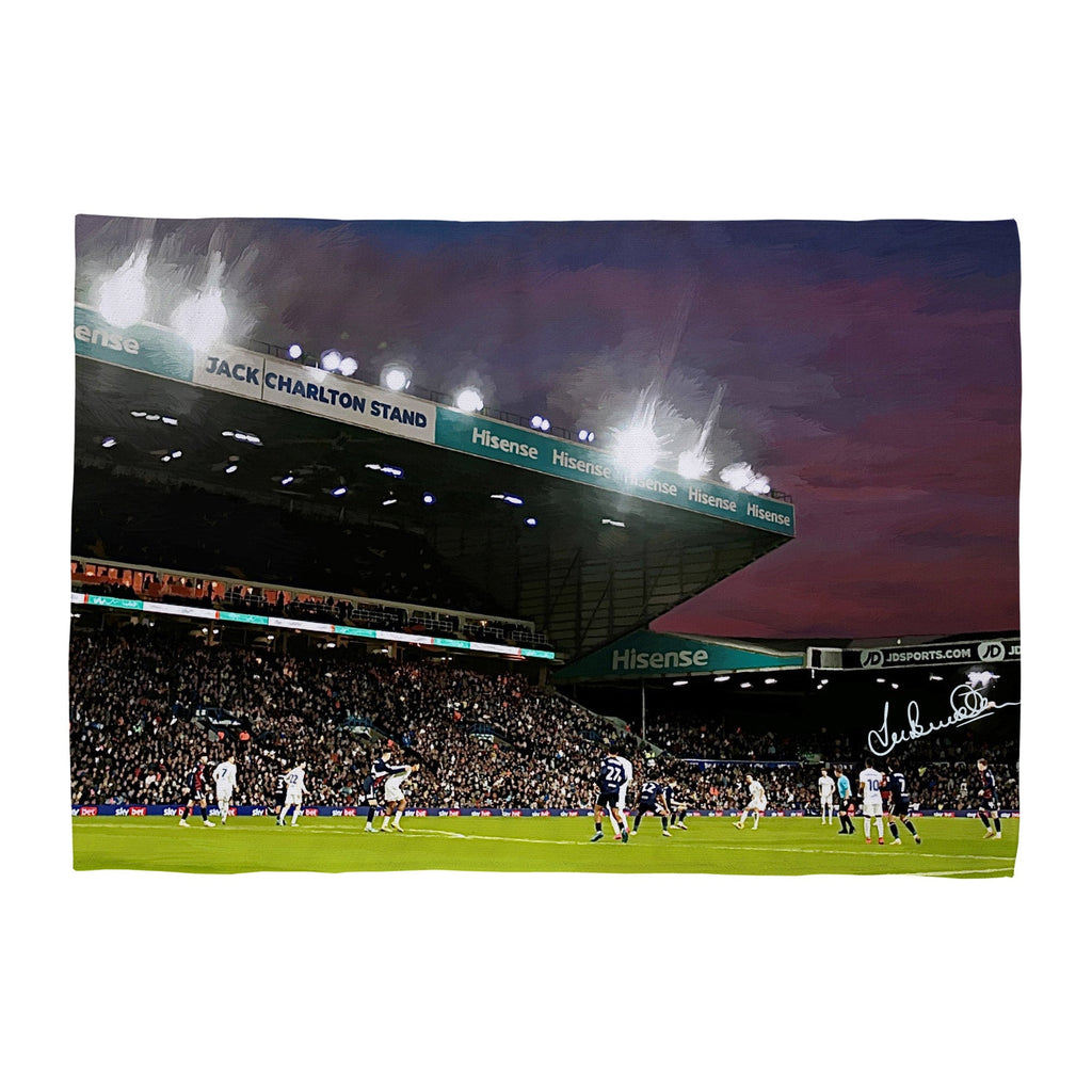 Lee Buccilli - Elland Road at Night - Microfibre Tea Towel