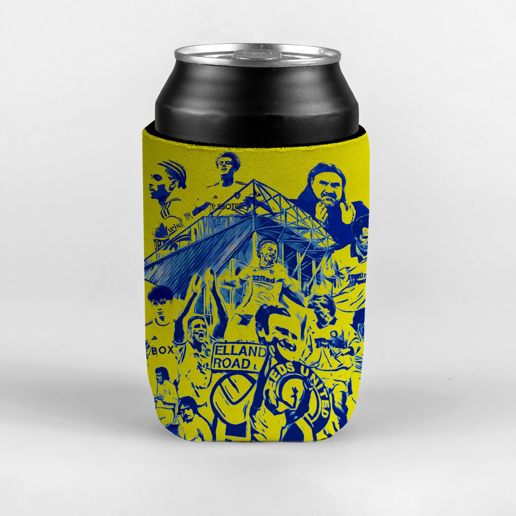 Leeds Montage - Retro Football - Can Cooler