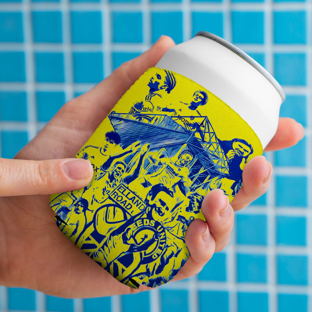 Leeds Montage - Retro Football - Can Cooler