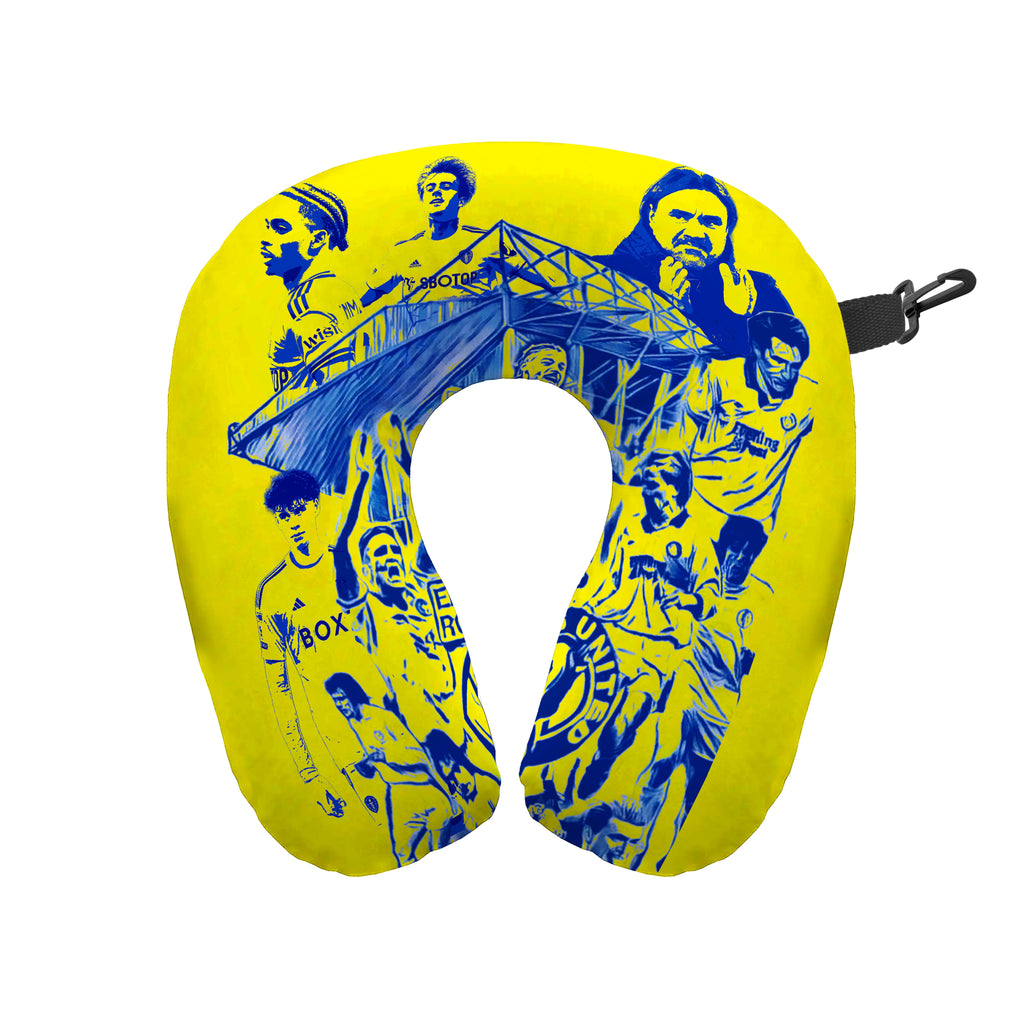 Leeds Montage - Retro Shirt Travel Pillow