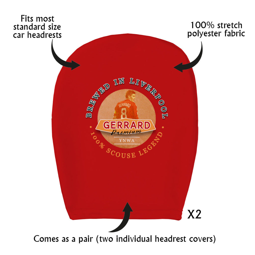 Liverpool Gerrard - Football Legends - Headrest Cover