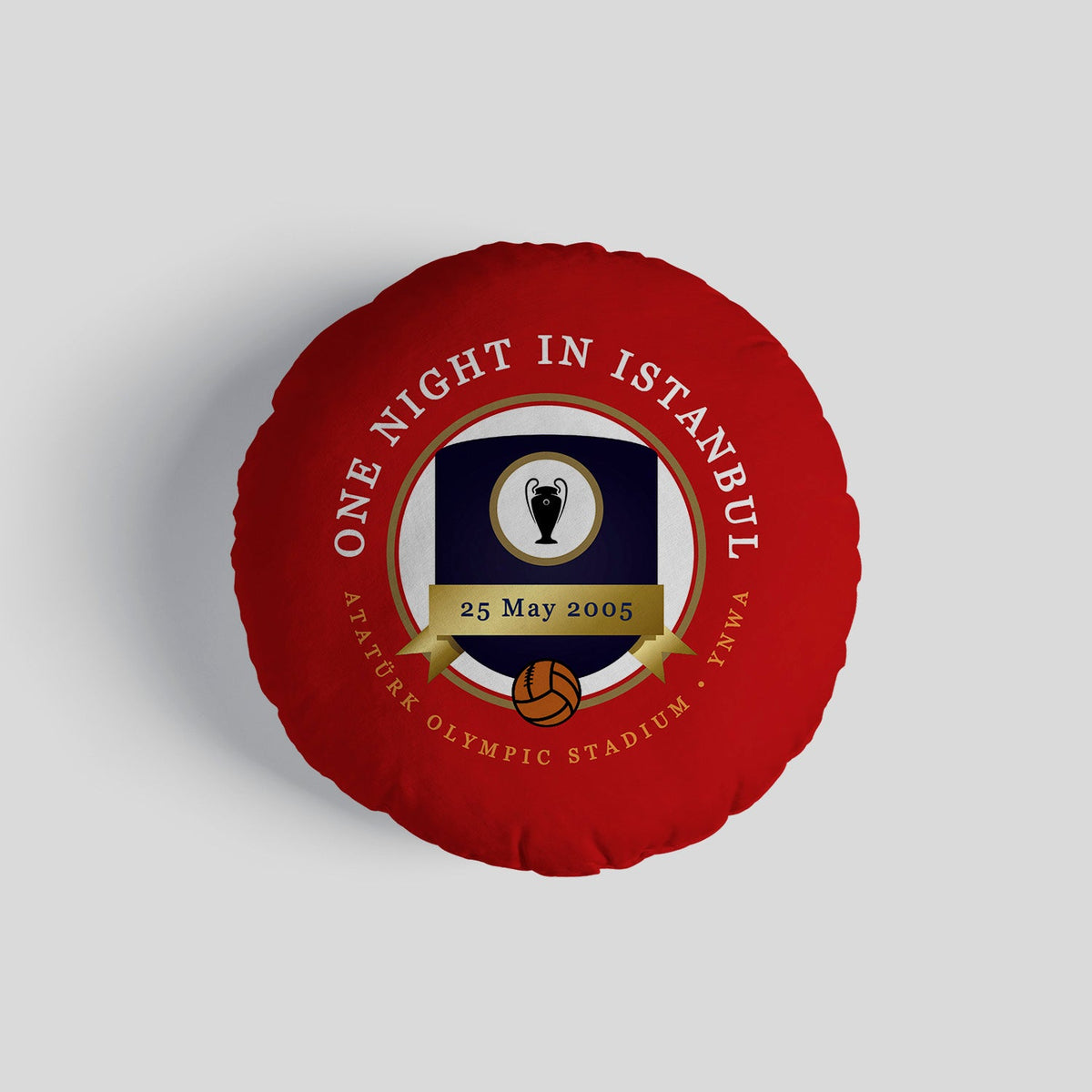 Liverpool Istanbul - Football Legends - Circle Cushion 14"