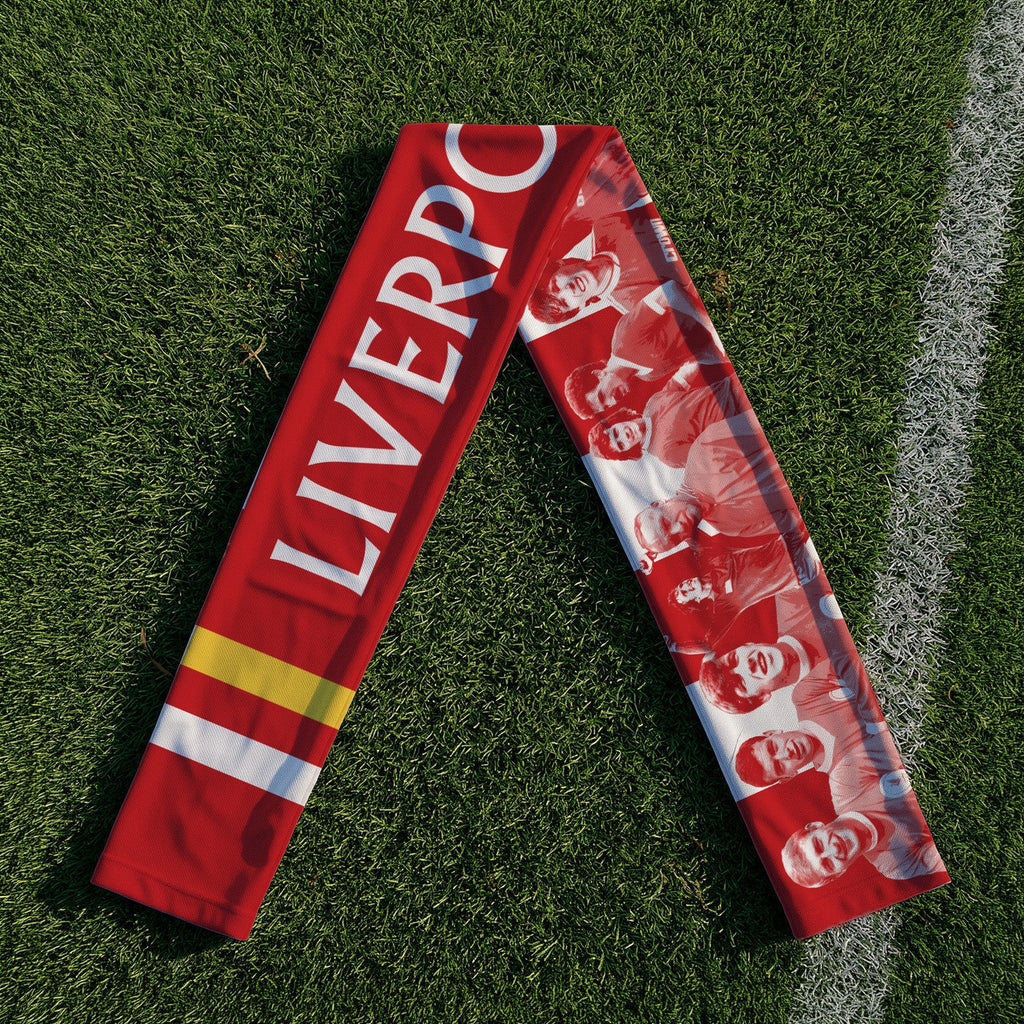 Liverpool Legends - Knitted Eyelet Football Scarf