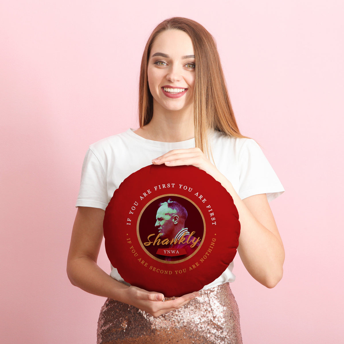 Preston Shankly - Football Legends - Circle Cushion 14"