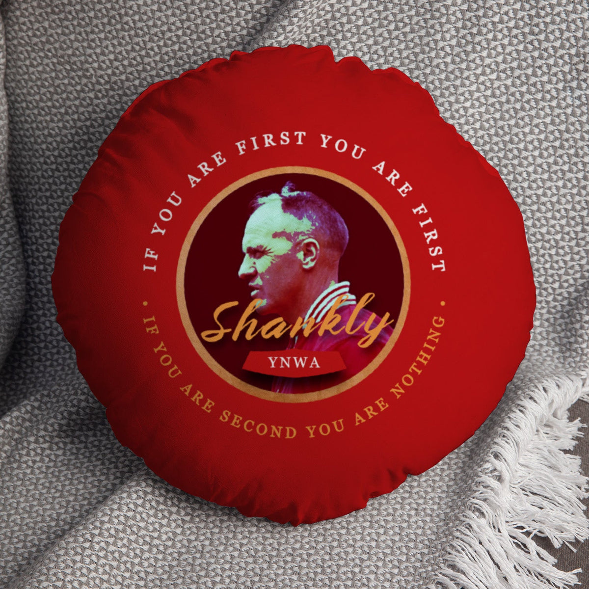 Preston Shankly - Football Legends - Circle Cushion 14"