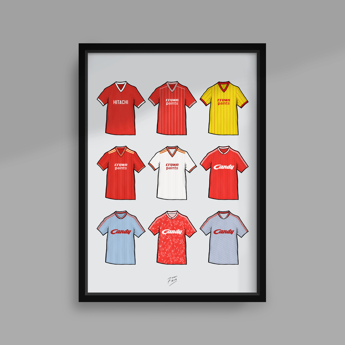 Liverpool Retro Shirts Print