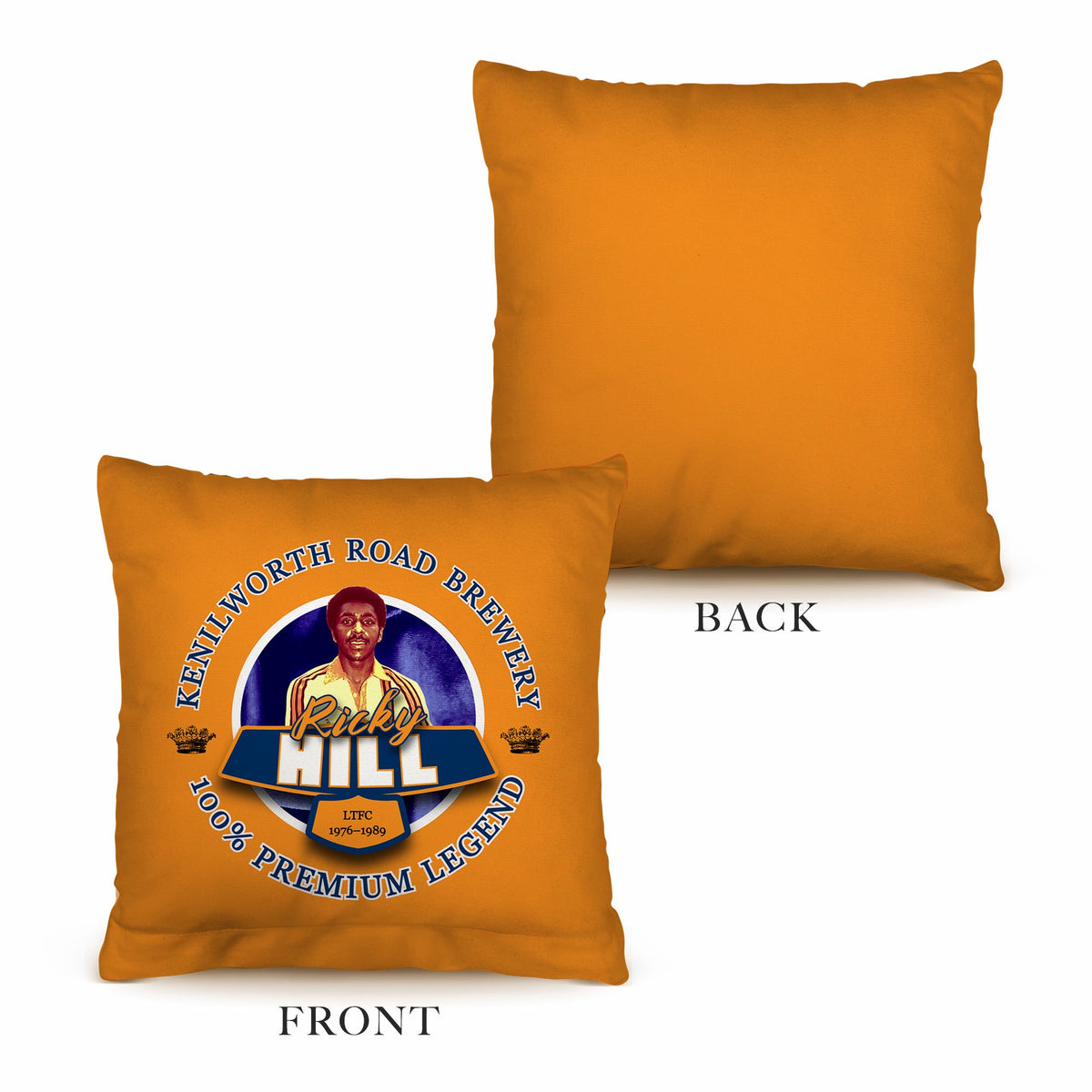 Luton Ricky Hill - Football Legends - Cushion 10"