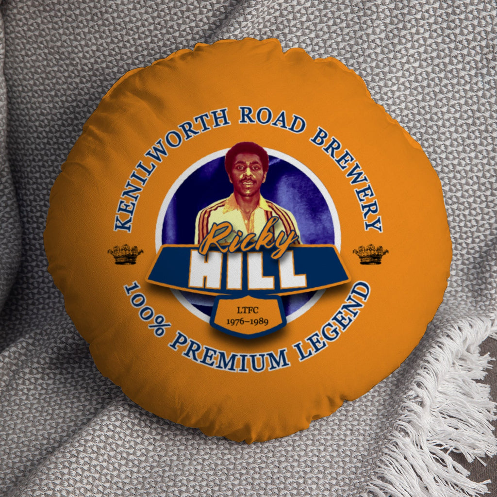 Luton Ricky Hill - Football Legends - Circle Cushion 14"