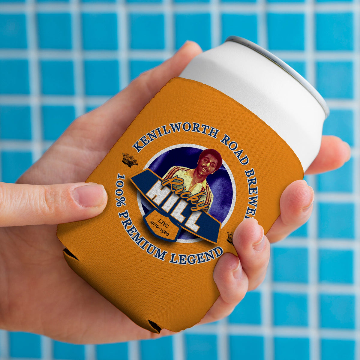 Luton Ricky Hill - Football Legends - Can Cooler