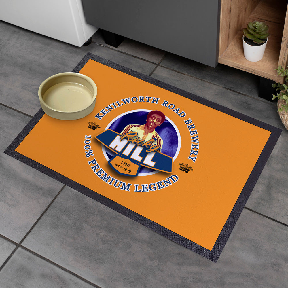 Luton Ricky Hill  - Football Legends - Door Mat -60cm X 40cm