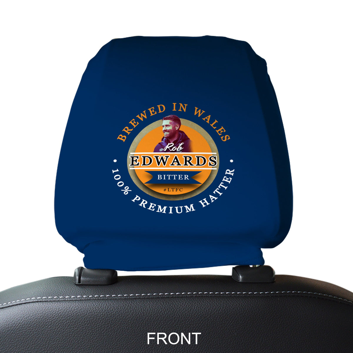 Luton Rob Edwards - Football Legends - Headrest Cover