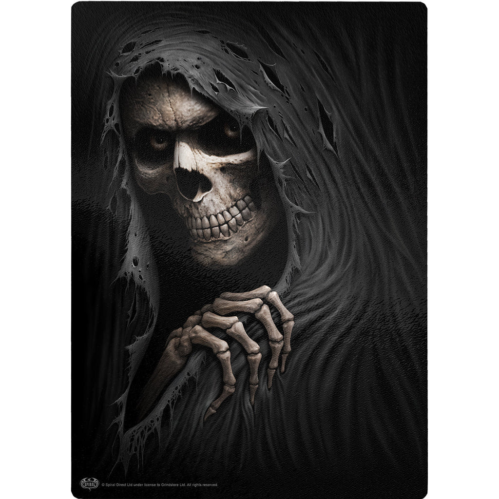 GRIM RIPPER - Glass Chopping Board (Rectangular)