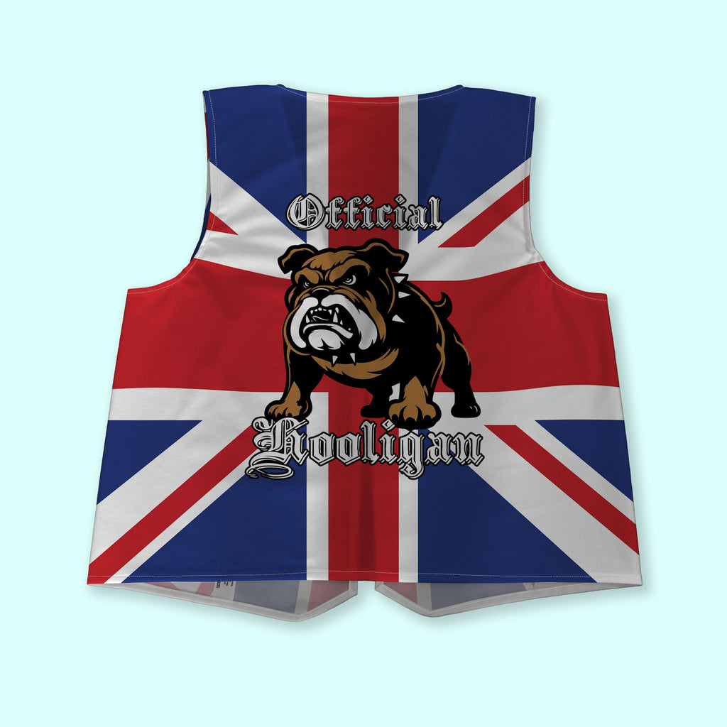 British Bulldog - Novelty Costume Fancy Dress Waistcoat ( 4 sizes available )