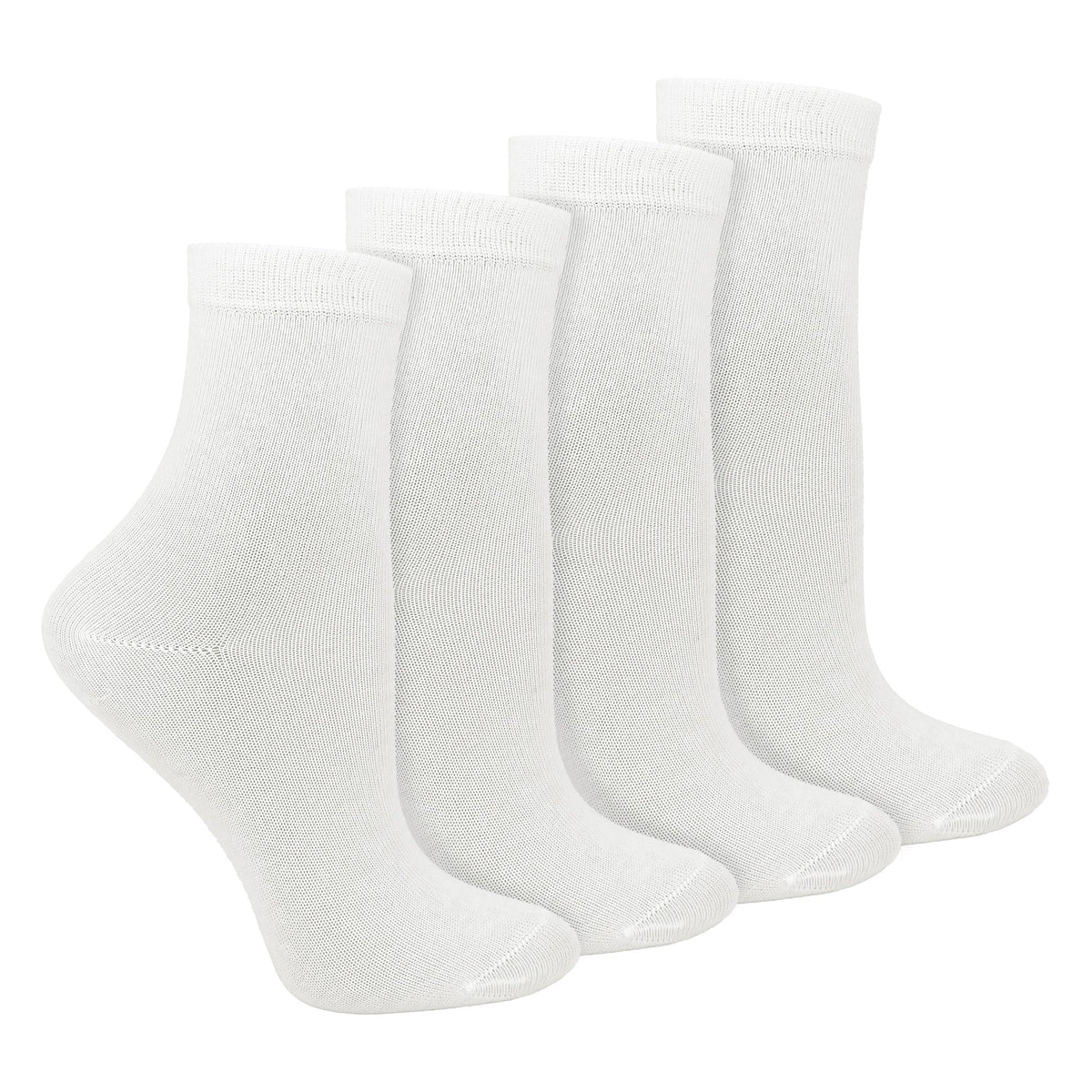 4 Pairs Childrens Organic Cotton Sensory Socks - Seamless Socks for Boys & Girls