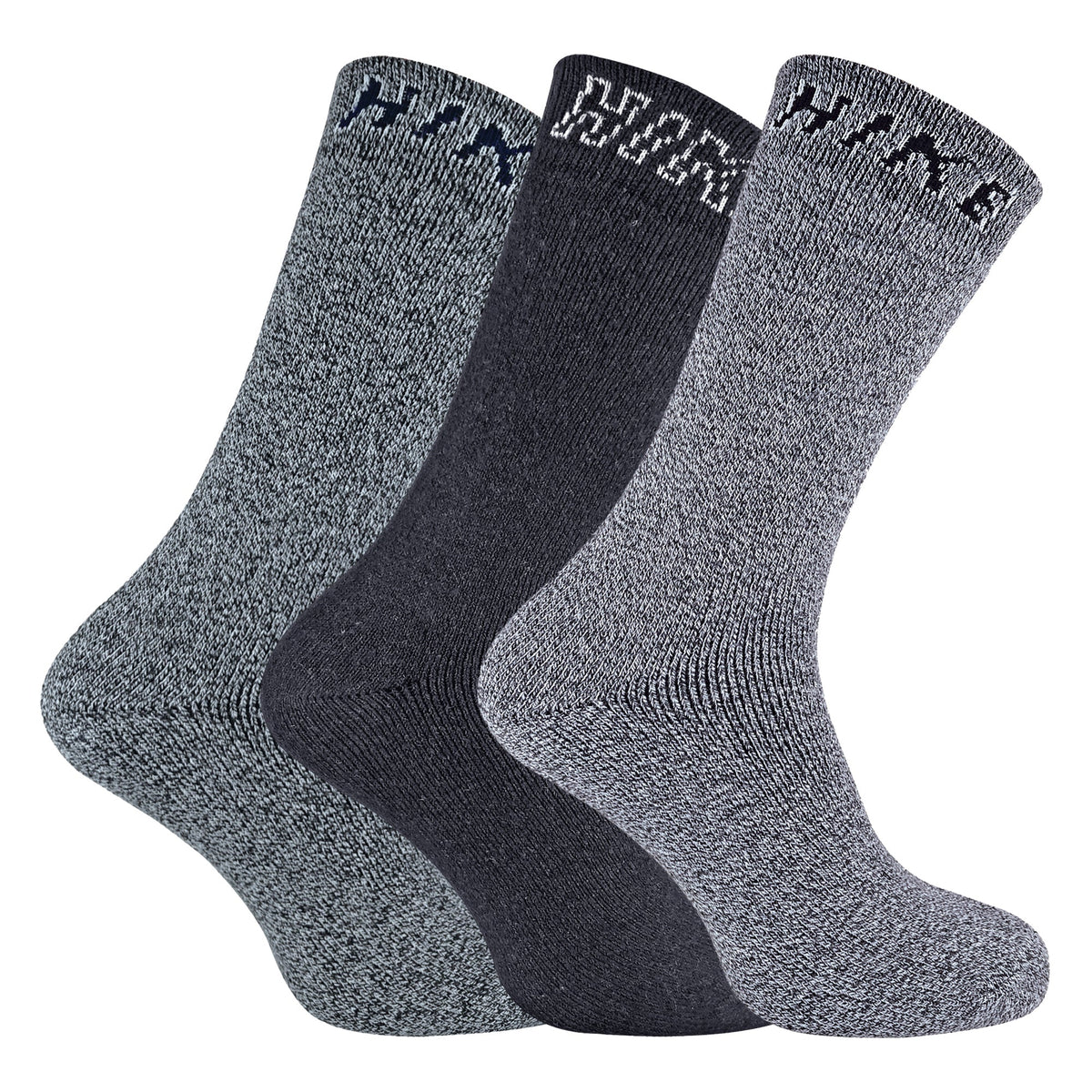12 Pairs Mens Cushioned Crew Hiking Walking Boot Socks