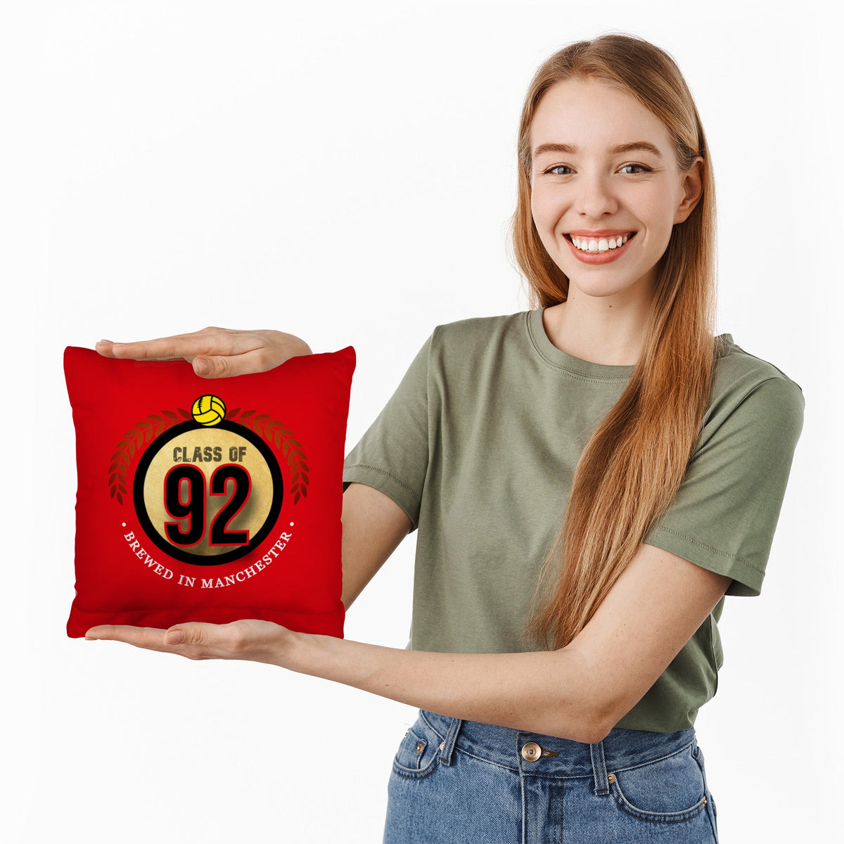 Manchester Red Class of 92 - Football Legends - Cushion 10"