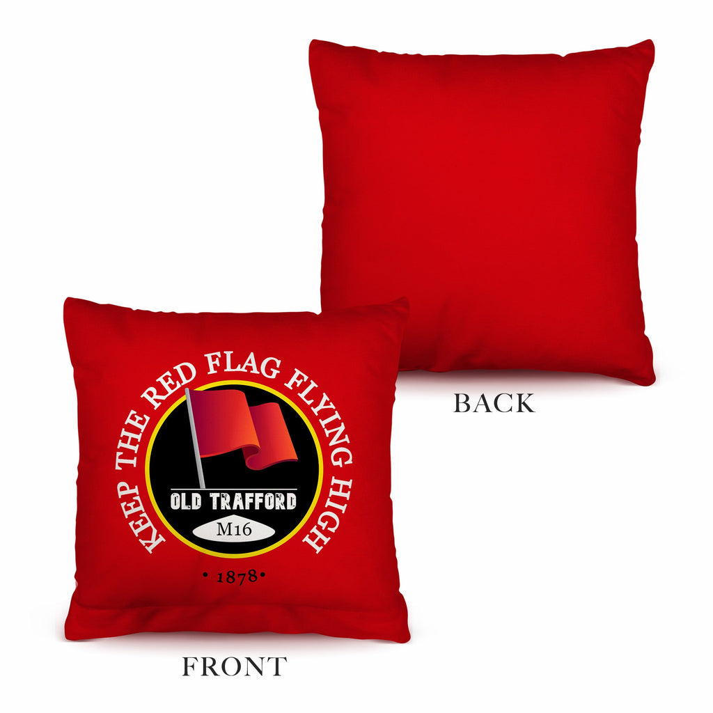 Manchester Red Red Flag - Football Legends - Cushion 10"