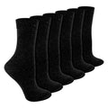 Ladies 6 Pack Bamboo & Merino Wool Blend Socks