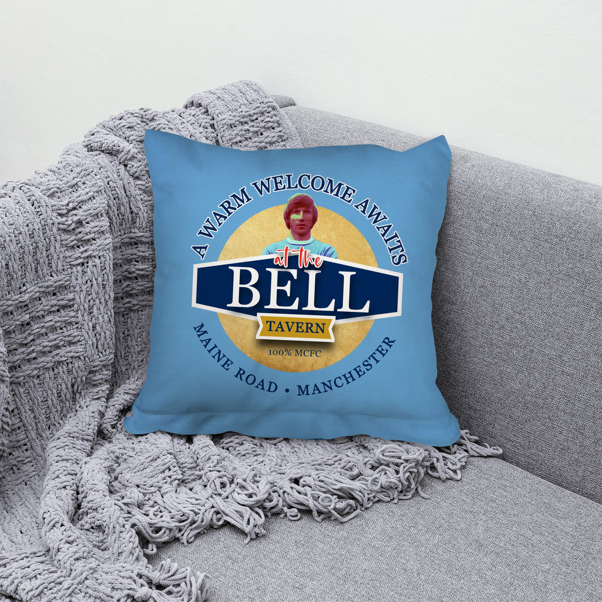 Manchester BlueColin Bell - Football Legends - Cushion 10"