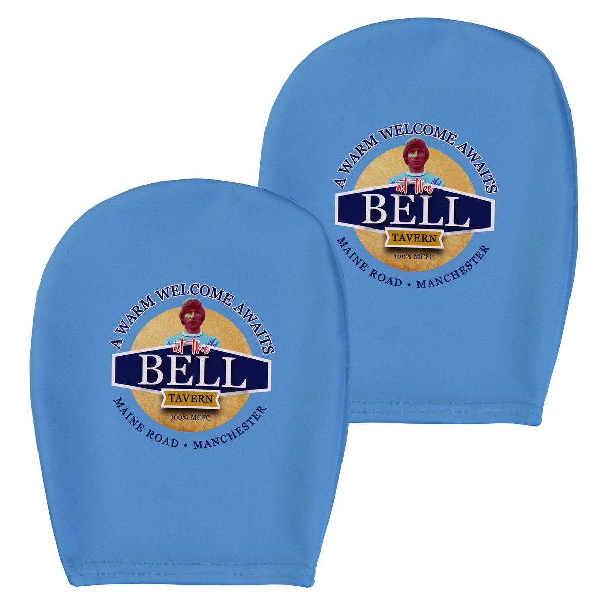 Manchester Blue Colin Bell - Football Legends - Headrest Cover