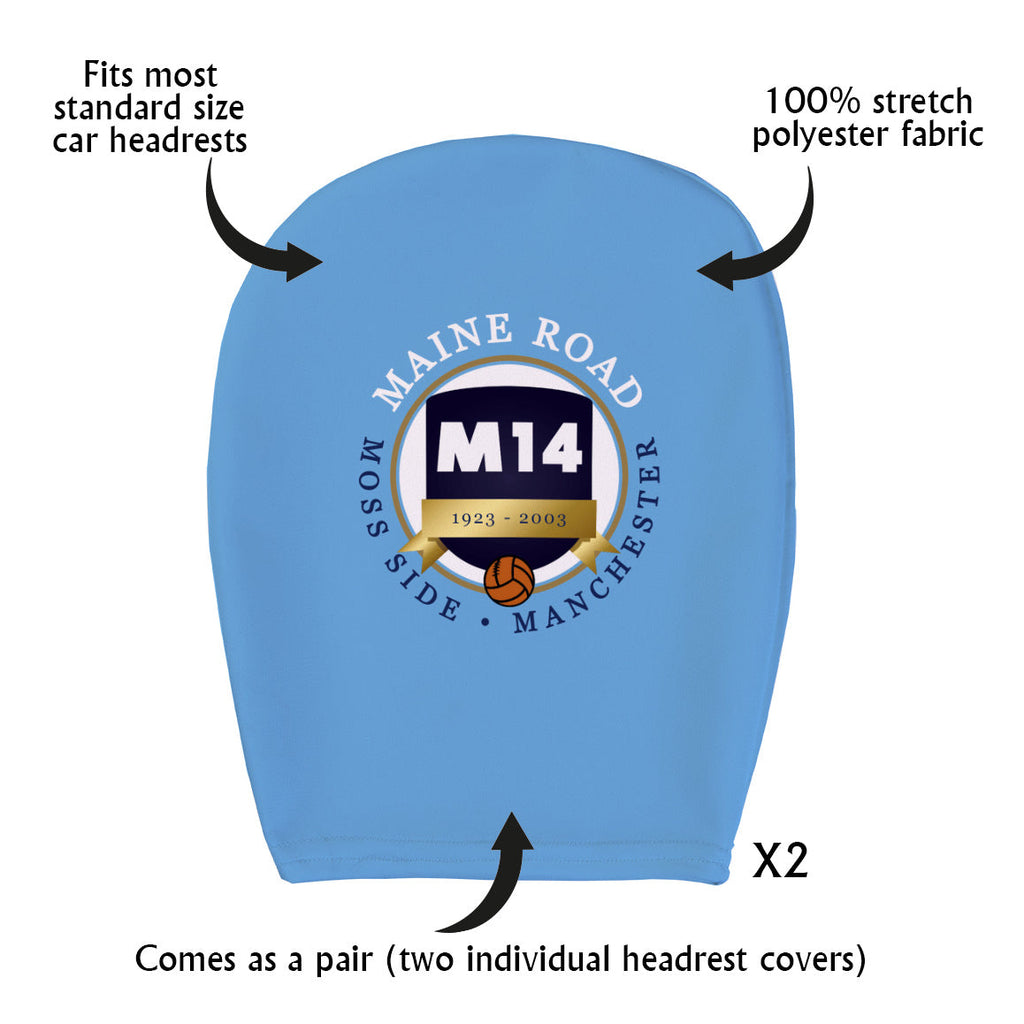 Manchester Blue Maine Road - Football Legends - Headrest Cover