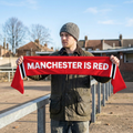 Manchester Red Legends - Knitted Eyelet Football Scarf